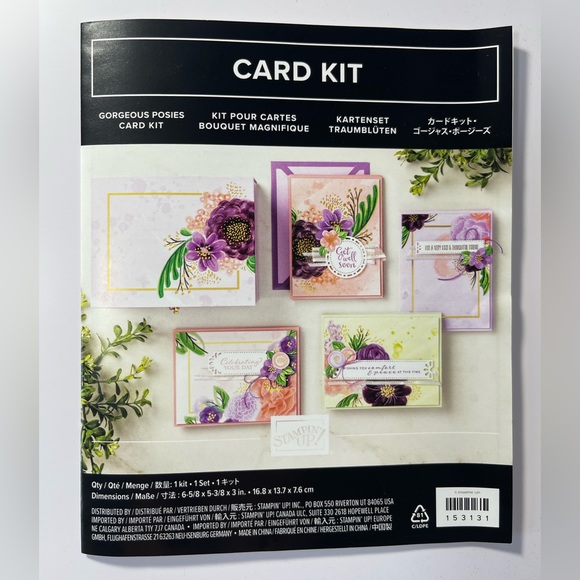 Card Class Gorgeous Posies Kit (16 Cards) by Stampin Up! *Retired* - Picture 2 of 5